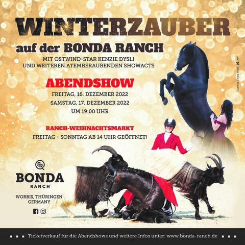 Plakat Winterzauber quadratisch